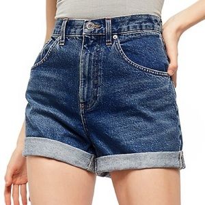 BDG UO Rolled Up High Rise Mom Shorts